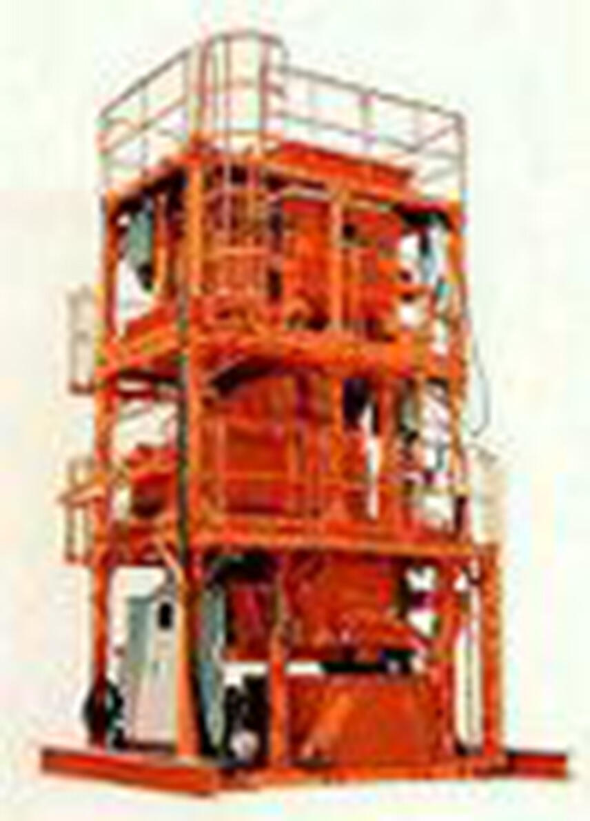 液状化処理工法の実験装置を撮影した写真