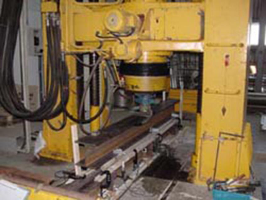 エアフェンス耐荷重性能確認実験に使用した試験装置の写真